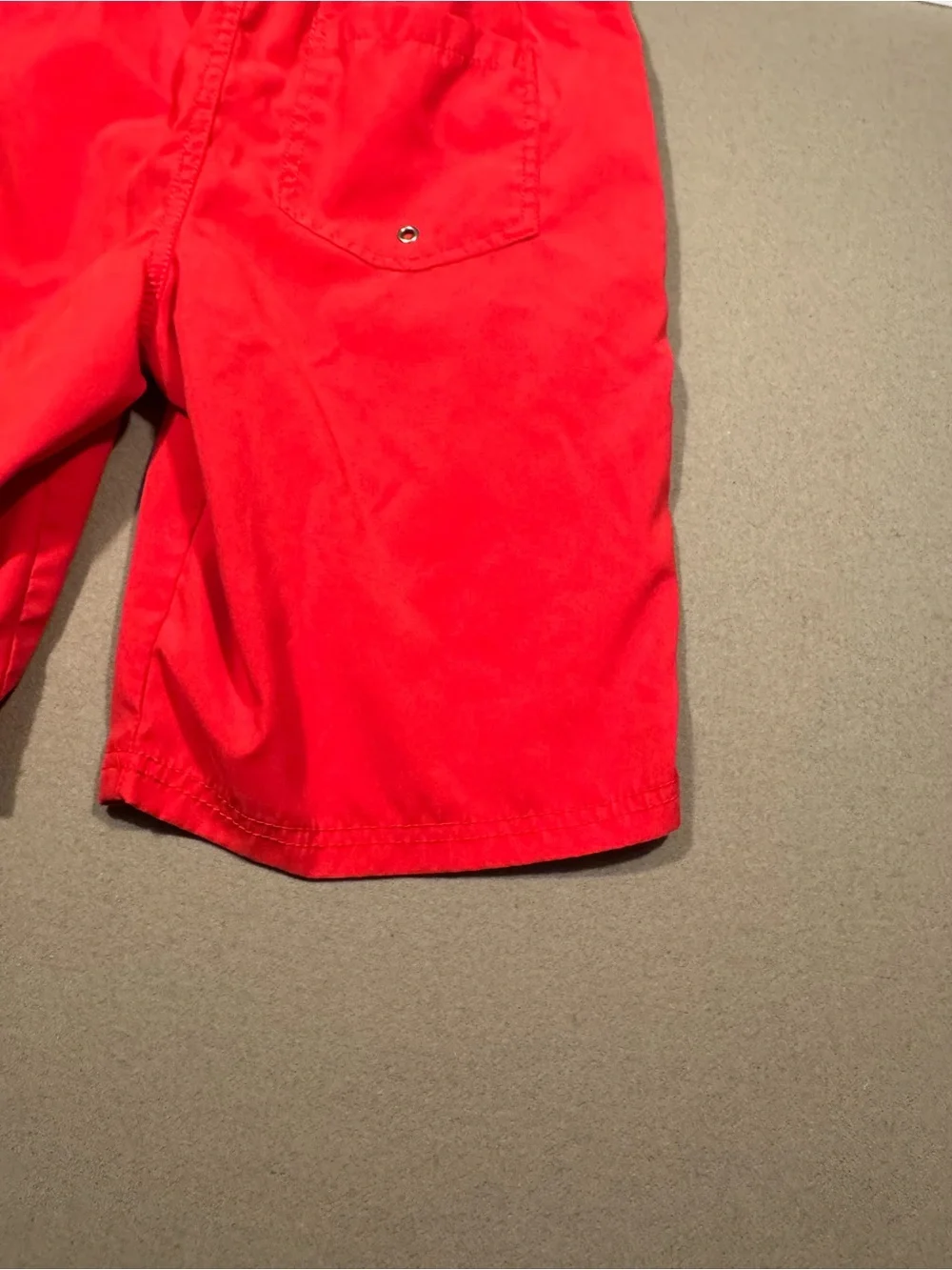 Ralph Lauren Boys' big pony red  Swim Shorts with Embroidered Pony